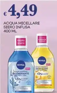 Pilato Nivea acqua micellare siero infusa offerta