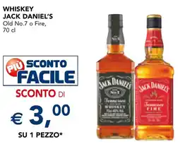 Esselunga Whiskey JACK DANIEL'S offerta