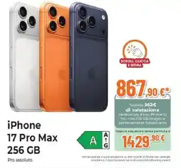 Expert iPhone 17 Pro Max 256 GB offerta