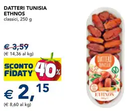 Esselunga Datteri tunisia ETHNOS offerta