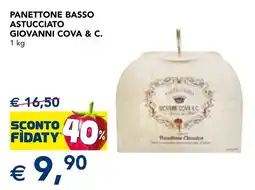 Esselunga Panettone basso astucciato giovanni COVA & C. offerta