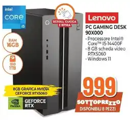 Expert Lenovo PC GAMING DESK 90X000 offerta