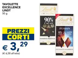 Esselunga Tavolette excellence LINDT offerta