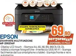 Expert EPSON STAMPANTE MULTIFUNZIONE WF-2910DWF offerta