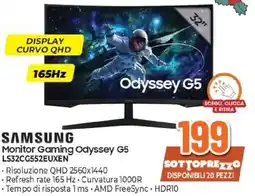 Expert SAMSUNG Monitor Gaming Odyssey G5 LS32CG552EUXEN offerta
