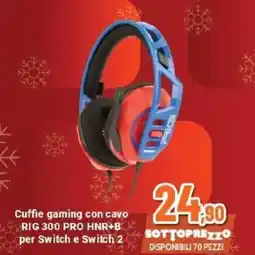 Expert Cuffie gaming con cavo RIG 300 PRO HNR+B per Switch e Switch 2 offerta