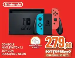 Expert Nintendo console nint.switch 1.1 joy-con rosso/blu neon offerta