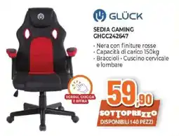 Expert GLÜCK SEDIA GAMING GHGC242647 offerta