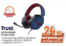 Expert Trust. CUFFIA GAMING GXT492 CARUS offerta