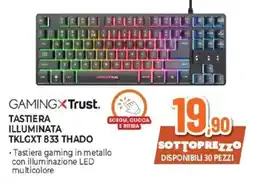 Expert GAMINGXTrust. TASTIERA ILLUMINATA TKLGXT 833 THADO offerta