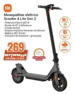 Expert Xiaomi Monopattino elettrico Scooter 4 Lite Gen 2 offerta