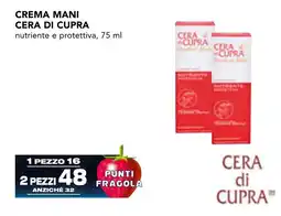 Esselunga Crema mani CERA DI CUPRA offerta