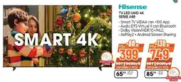 Expert Hisense TV LED UHD 4K SERIE A69 offerta
