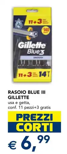 Esselunga Rasoio blue III GILLETTE offerta