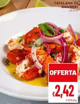 Pan Catalana di gamberi offerta