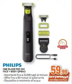 Expert PHILIPS ONE BLADE PRO 360 FACE + BODY QP6542 offerta