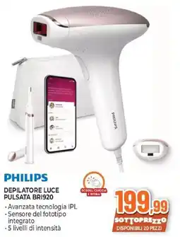 Expert PHILIPS DEPILATORE LUCE PULSATA BRI920 offerta