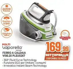 Expert POLTI FERRO A CALDAIA VI50.20 PLEU0267 offerta