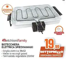 Expert Melchionifamily bistecchiera elettrica spiedinamaxi offerta