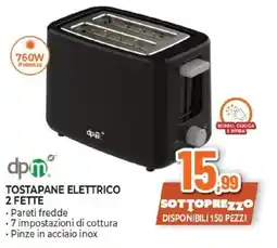 Expert dpm tostapane elettrico 2 fette offerta