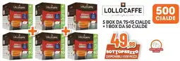 Expert Lollocaffe 5 box da 75+15 cialde +1 box da 50 cialde offerta