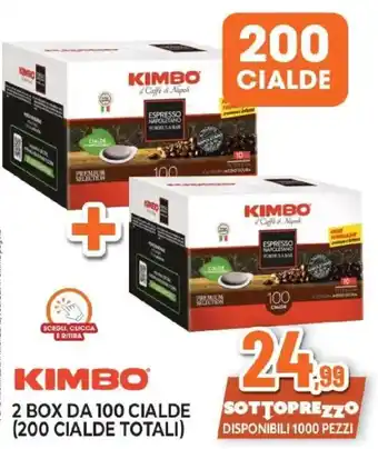 Kimbo 2 box da 100 cialde (200 cialde totali)