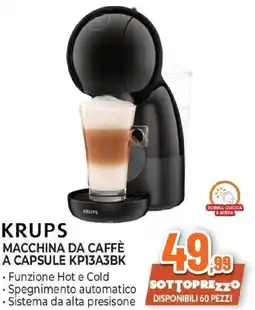 Expert KRUPS MACCHINA DA CAFFÈ A CAPSULE KP13A3BK offerta