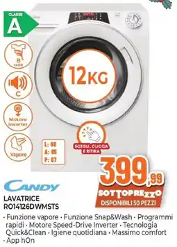 Expert CANDY LAVATRICE RO14126DWMSTS offerta