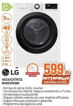Expert LG ASCIUGATRICE RH90V9VBN offerta