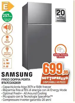 Expert SAMSUNG FRIGO DOPPIA PORTA RT47CG6626S9 offerta