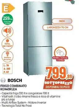 Expert BOSCH FRIGO COMBINATO KGN49XLEA offerta