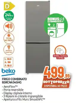 Expert beko FRIGO COMBINATO B5RCNA345HG offerta