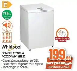 Expert Whirlpool CONGELATORE A POZZO WH1411E22 offerta