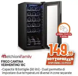 Expert Melchionifamily frigo cantina vermentino 18C offerta