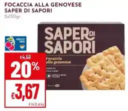 Pan Focaccia alla genovese SAPER DI SAPORI offerta