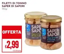 Pan Filetti di tonno SAPER DI SAPORI offerta