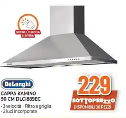 Expert DeLonghi CAPPA KAMINO 90 CM DLC1889EC offerta