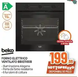 Expert beko FORNO ELETTRICO VENTILATO BBIE1100B offerta