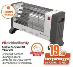 Expert Melchionifamily stufa al quarzo vesuvio offerta