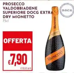 Pan Prosecco valdobbiadene superiore docg extra DRY MIONETTO offerta