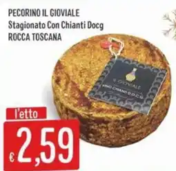 IperSisa Pecorino il gioviale stagionato con chianti docg rocca toscana offerta