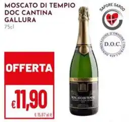 Pan Moscato di tempio doc cantina GALLURA offerta