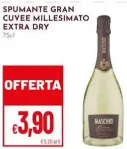 Pan Spumante gran cuvee millesimato extra dry MASCHIO offerta