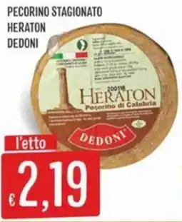 IperSisa Pecorino stagionato heraton DEDONI offerta