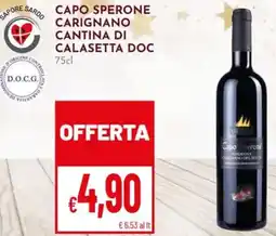Pan Capo sperone carignano cantina di calasetta DOC offerta