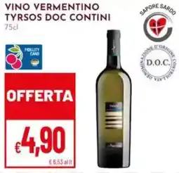 Pan Vino vermentino tyrsos doc CONTINI offerta