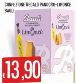 IperSisa Confezione regalo pandoro+limonce BAULI offerta