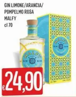 IperSisa Gin limone/arancia/ pompelmo rosa MALFY offerta