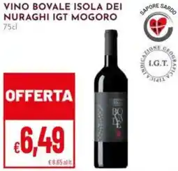 Pan Vino bovale isola dei nuraghi igt mogoro offerta