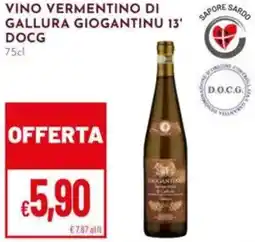 Pan Vino vermentino di gallura giogantinu 13' DOCG offerta